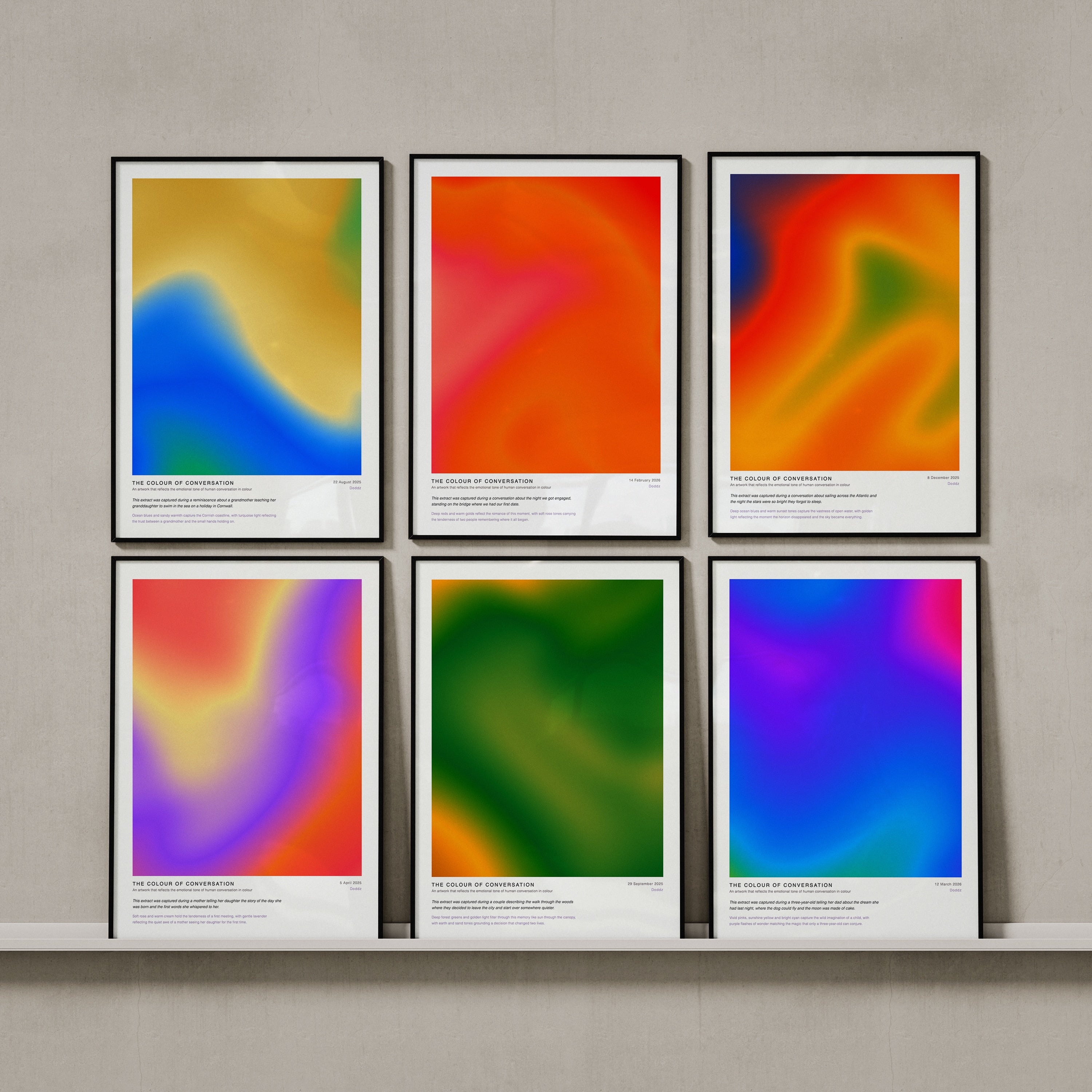 Colour of Conversation - Personalised A3 Print